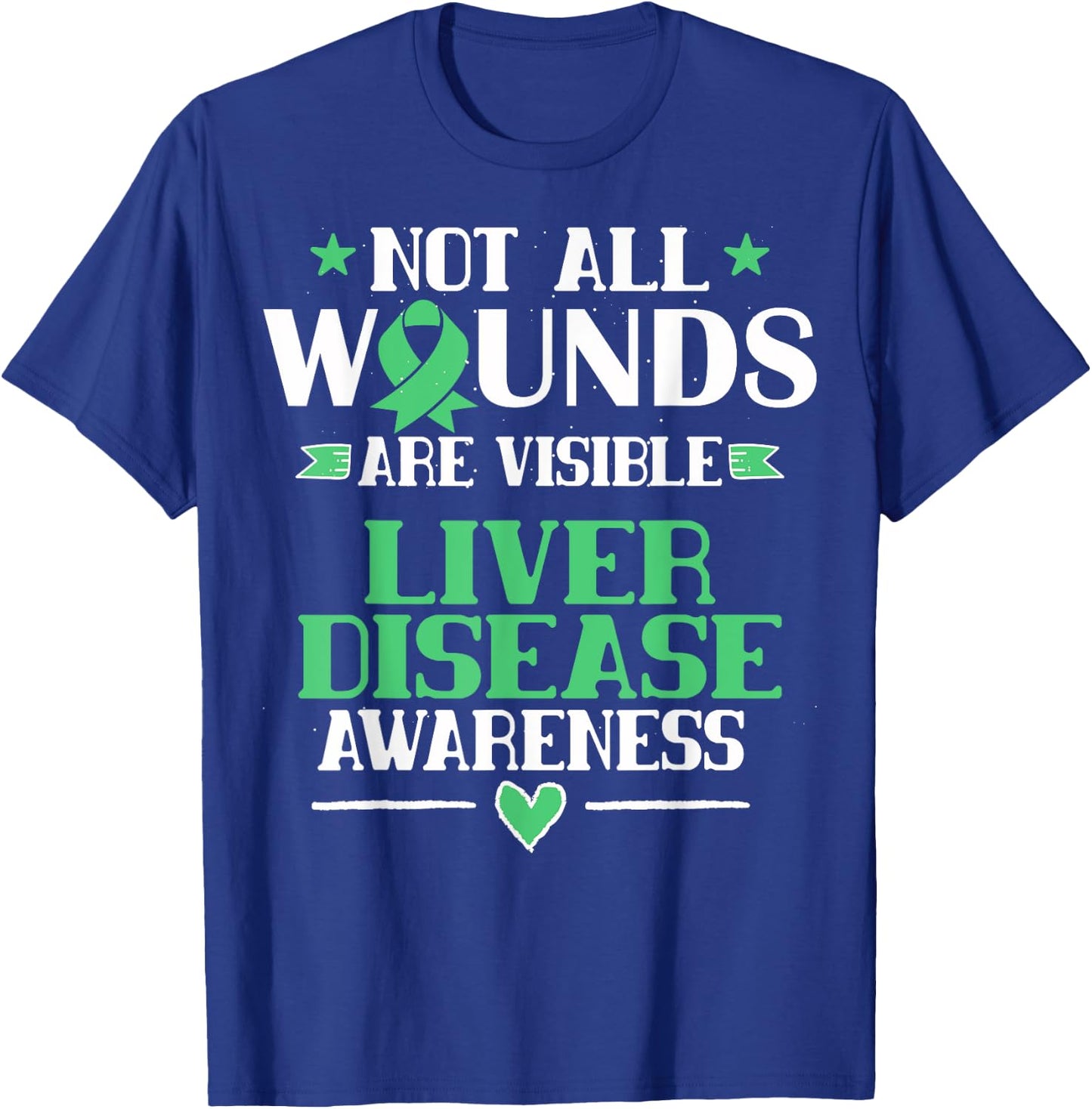 Hepatic Disease Gift Cirrhosis Awareness T-Shirt - T-Shirt | Royal