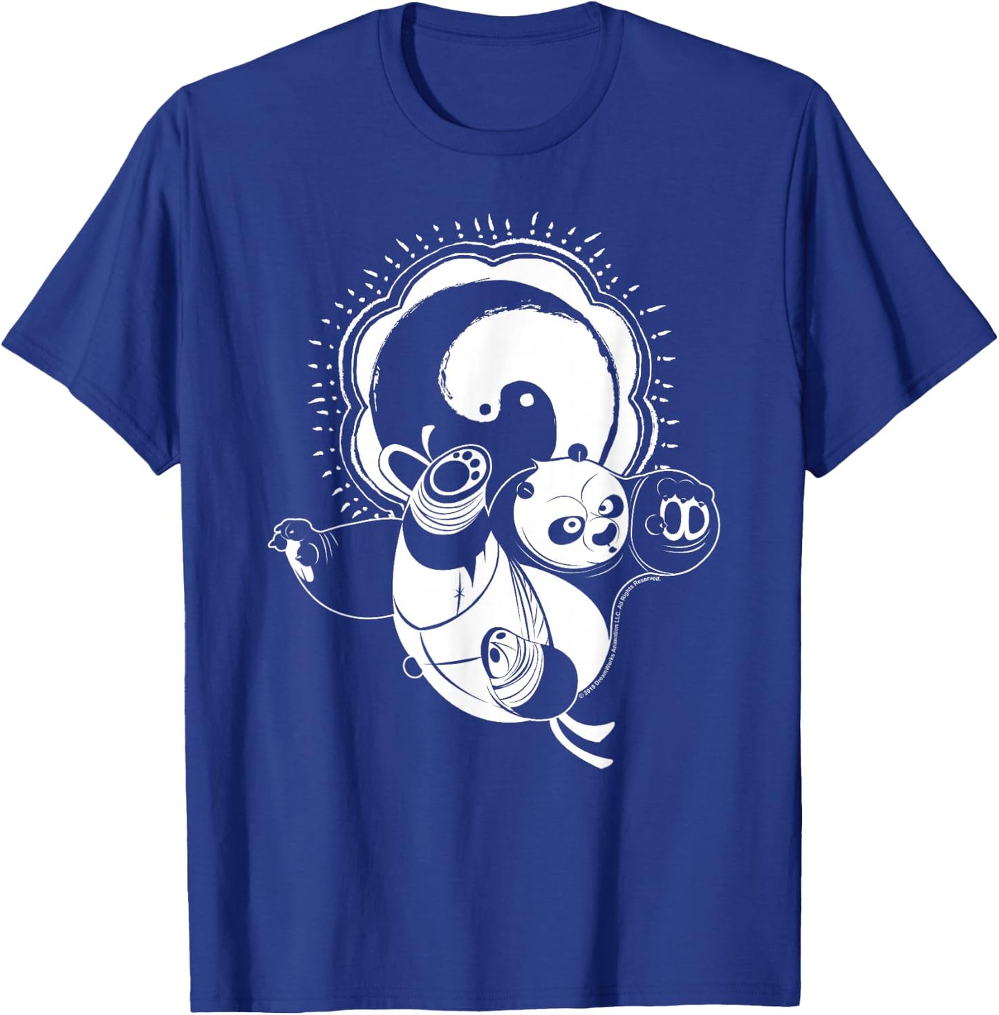 Kung Fu Panda Master Po Action Pose Portrait Stamp T-Shirt - T-Shirt | Royal