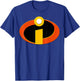 Disney Pixar The Incredibles Distressed Superhero Badge T-Shirt - T-Shirt | Royal