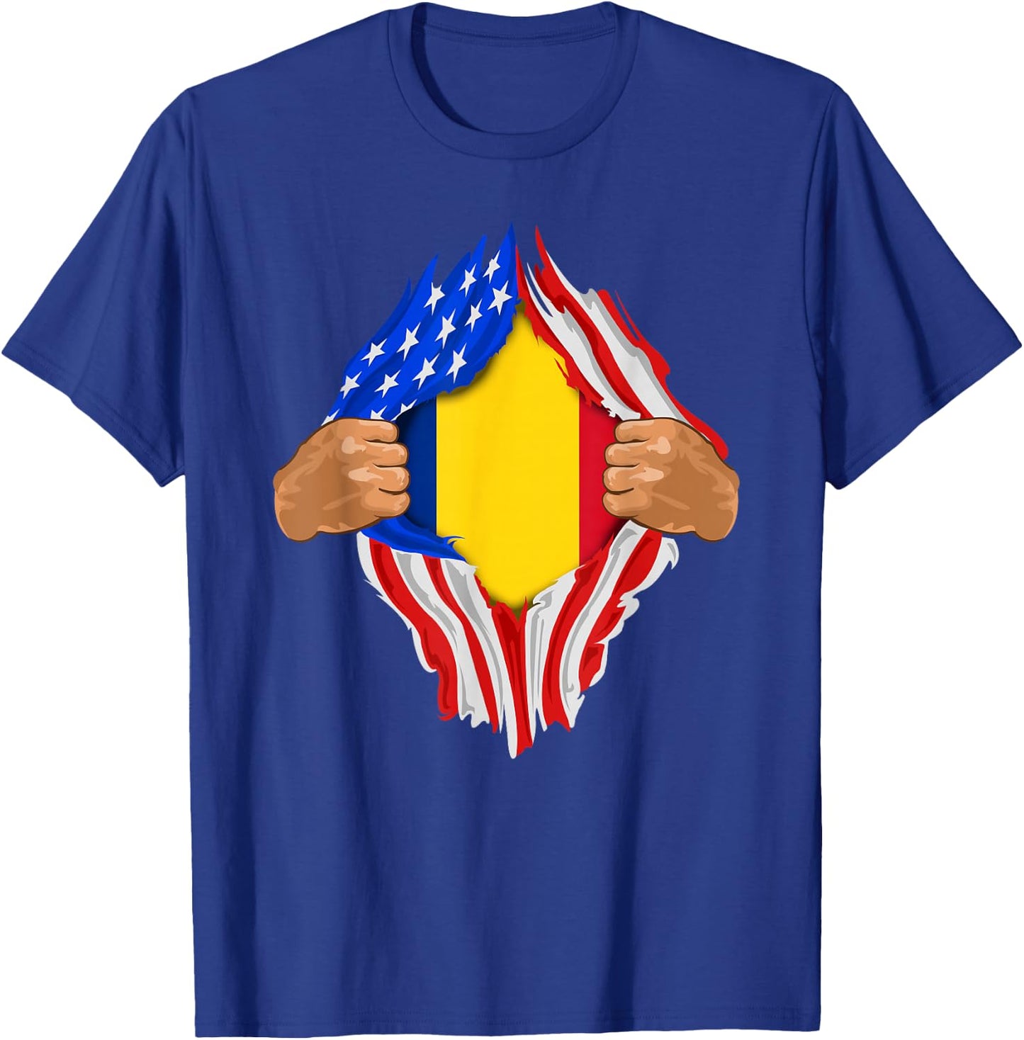 Romanian Blood Inside Me | Romania Flag Gift T-Shirt - T-Shirt | Royal