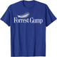 Forrest Gump Feather Title Logo T-Shirt - T-Shirt | Royal