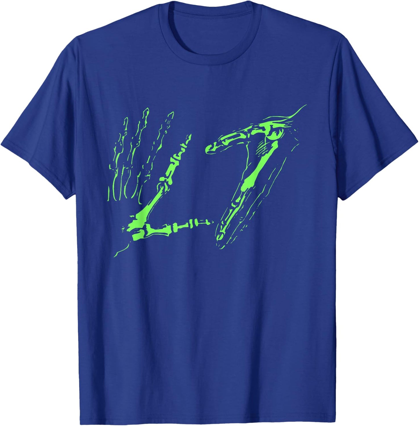L7 Skeleton Hands T-Shirt - T-Shirt | Royal