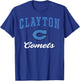 Clayton High School Comets T-Shirt - T-Shirt | Royal