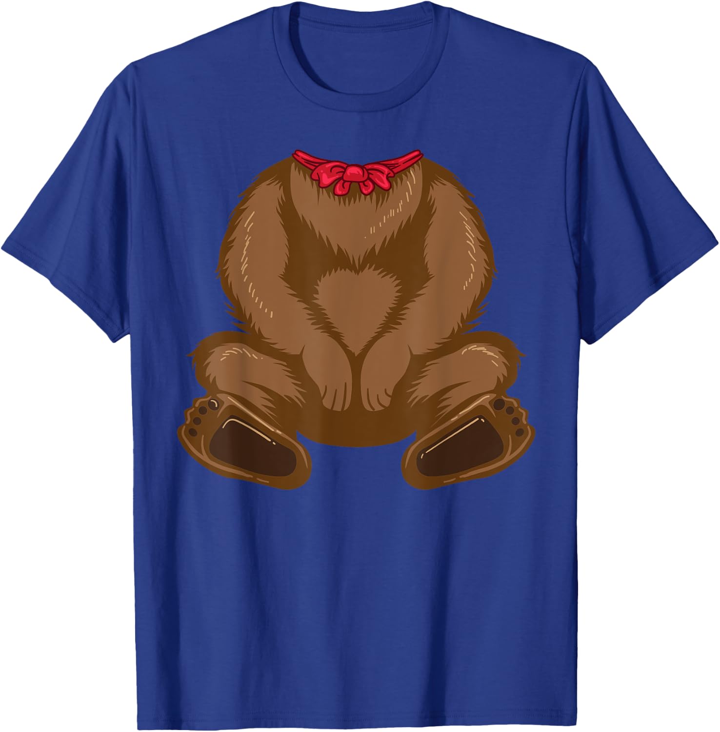 Funny Bear Costume Shirt - Hilarious Halloween Teddy Gift T-Shirt - T-Shirt | Royal