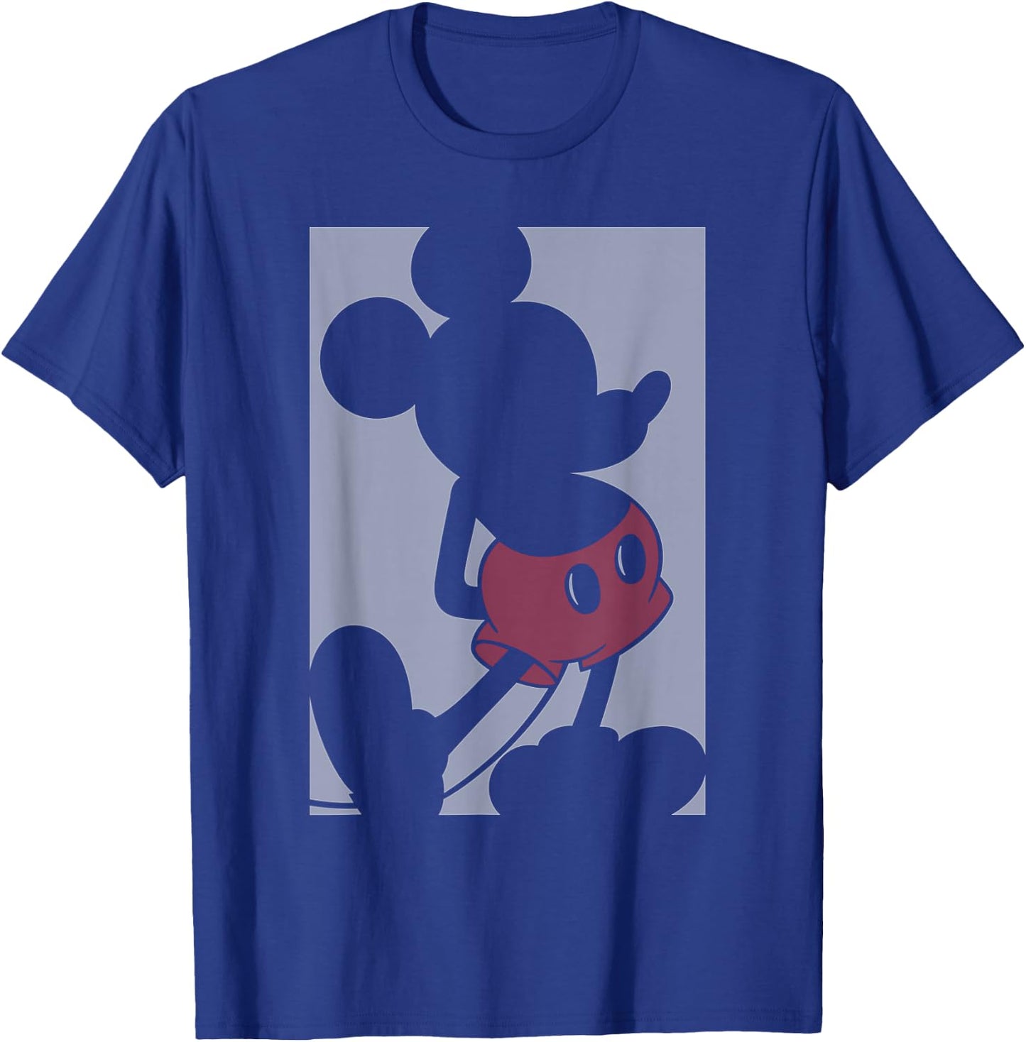 Disney - Mickey Mouse Box Silhouette T-Shirt - T-Shirt | Royal