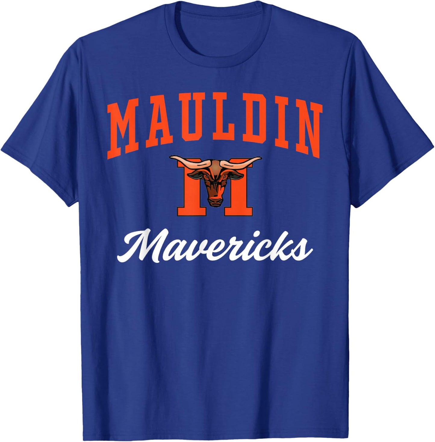 Mauldin High School Mavericks C3 T-Shirt - T-Shirt | Royal
