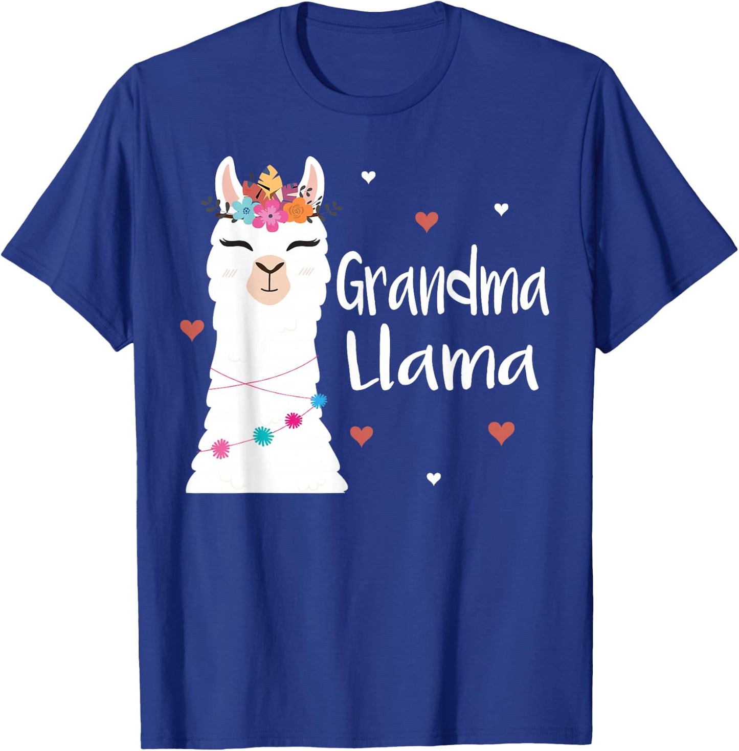 Grandma Llama Cute Llamas Lover Best Grandmother Ever T-Shirt - T-Shirt | Royal