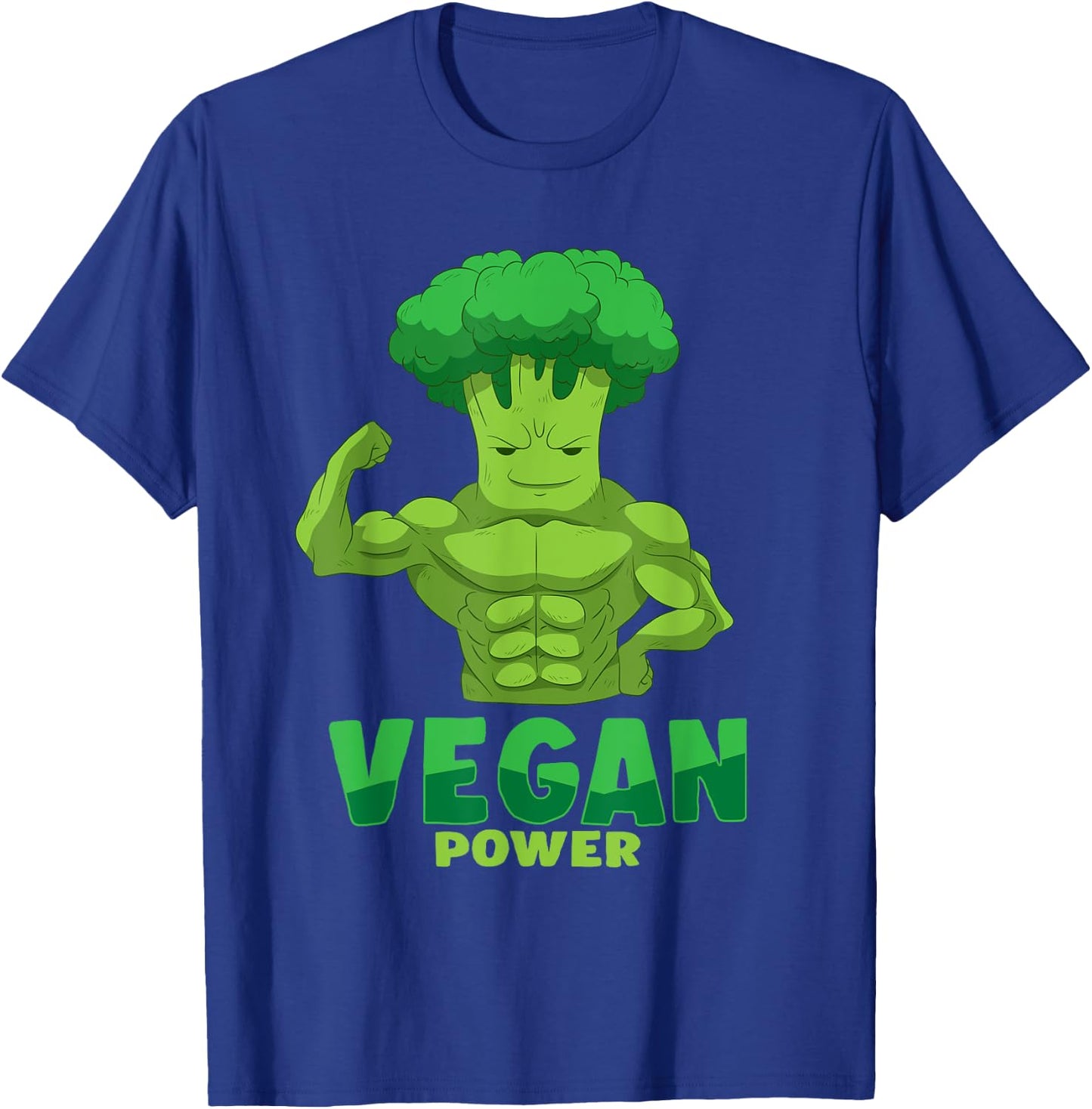 Vegan T shirt - Vegan Plant Power Lifter T-Shirt - T-Shirt | Royal