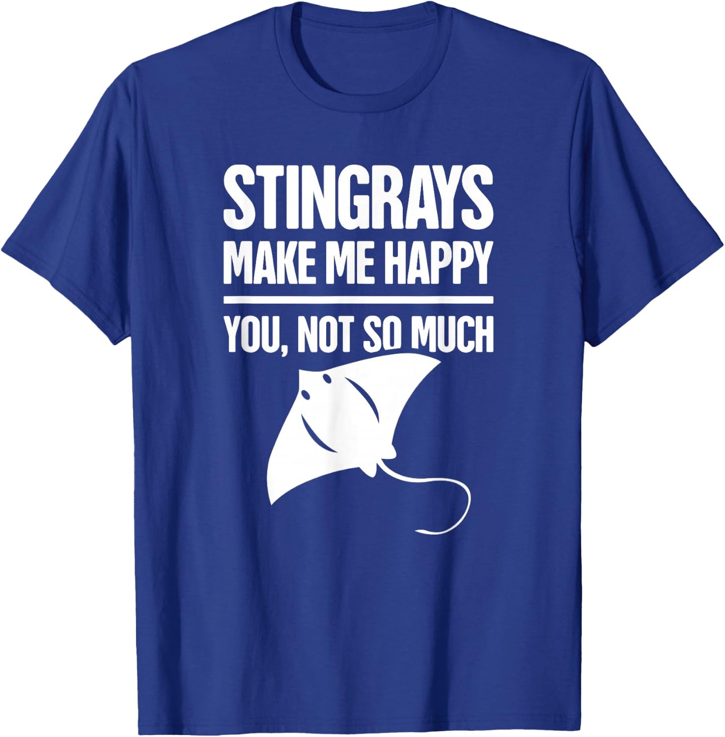 Funny Sting Ray, Ocean Creature, & Skate / Stingray T-Shirt - T-Shirt | Royal