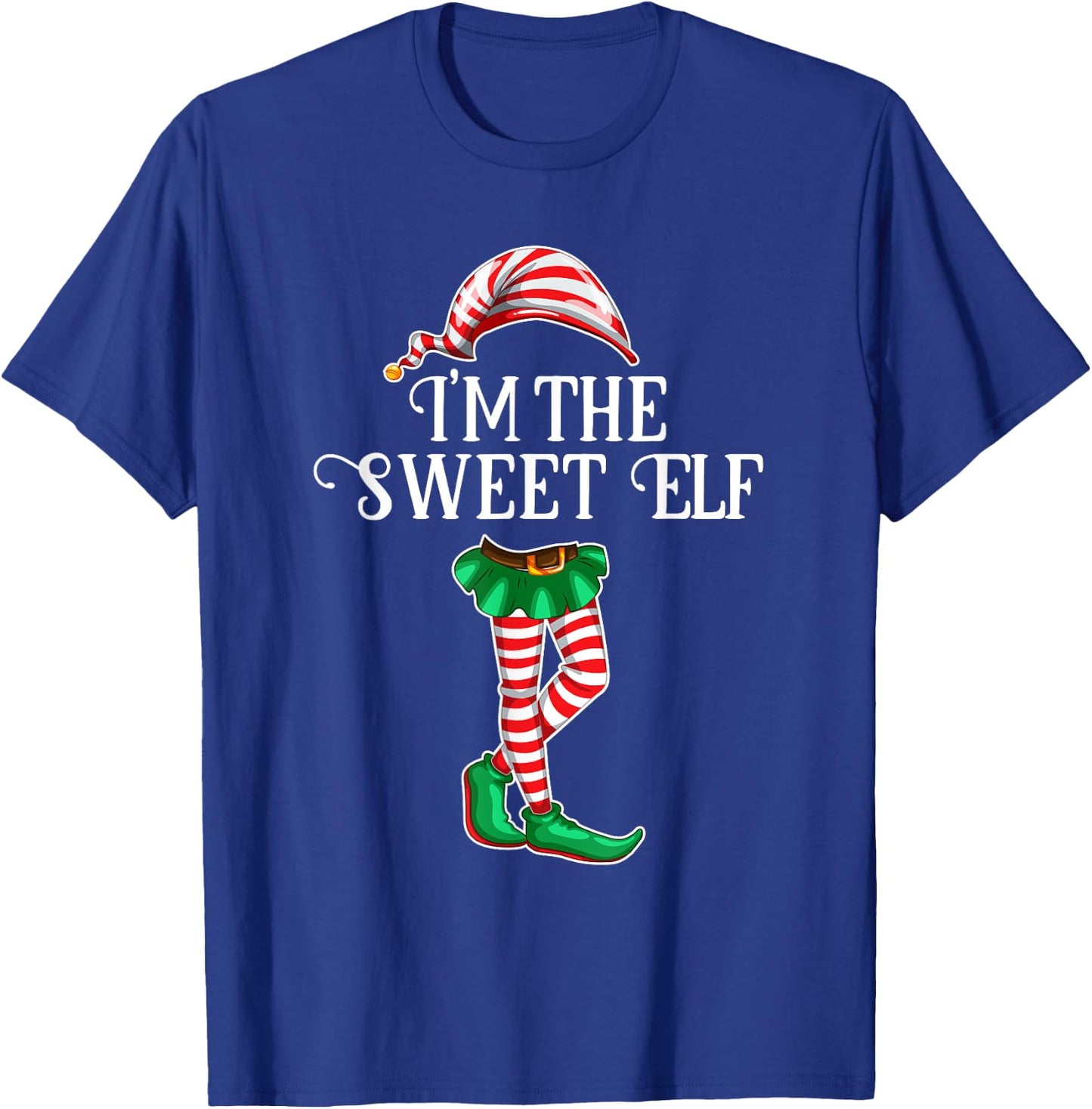 I'm the Sweet Elf Christmas Matching Family Group Gift T-Shirt - T-Shirt | Royal