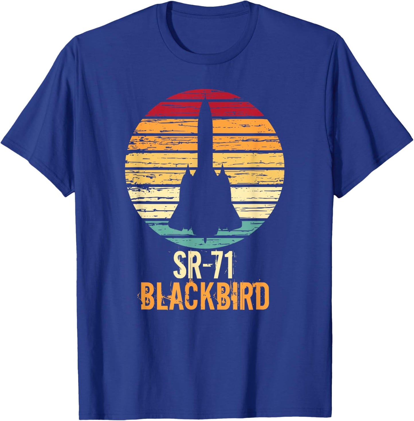 Vintage SR-71 Blackbird Military Aviation Aircraft T-Shirt - T-Shirt | Royal