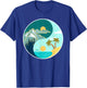 Ying Yang Mountains and Beach Landscape design Men Women Kids T-Shirt - T-Shirt | Royal
