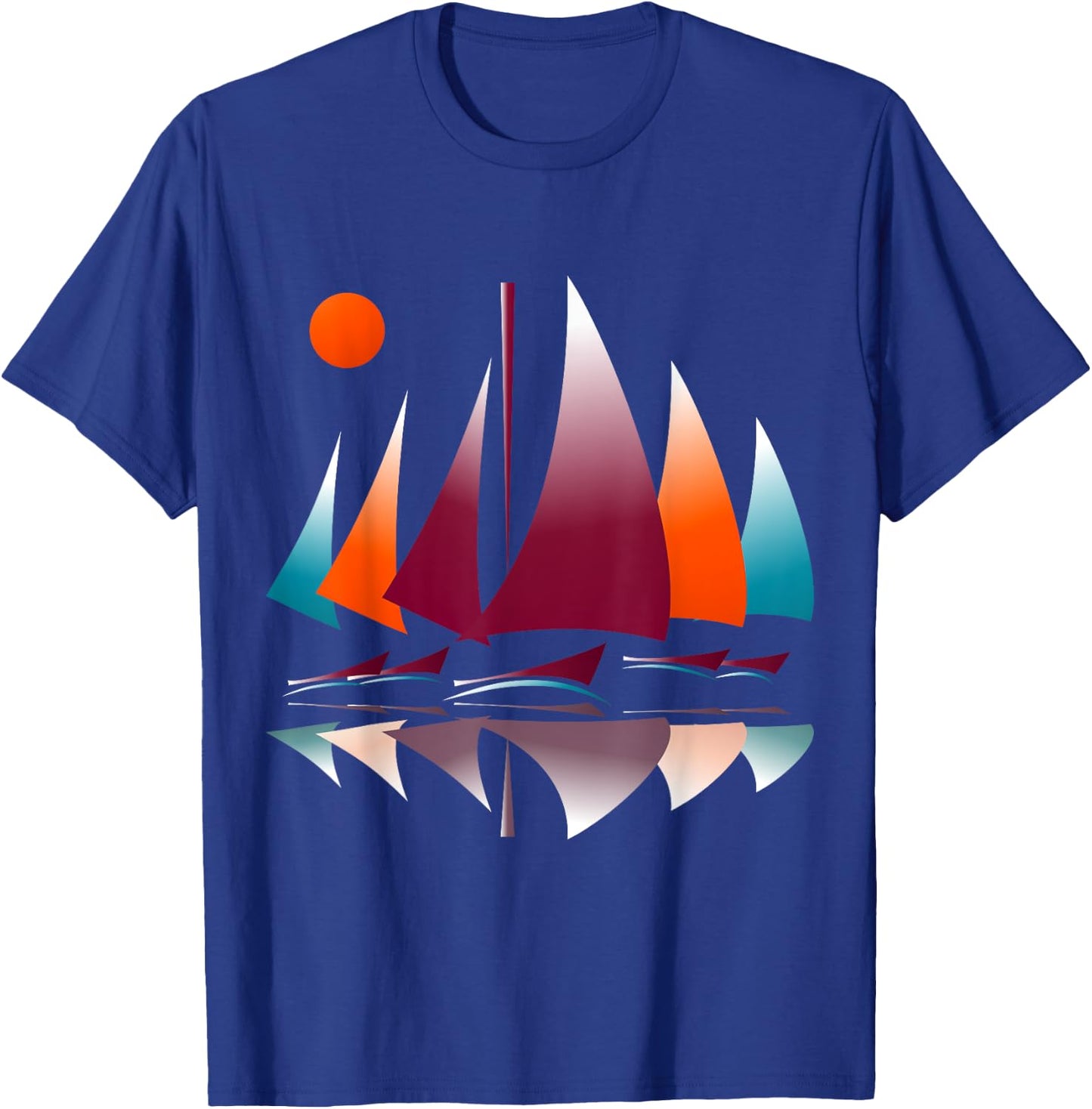 Sailboats Sailing Regatta Novelty T-Shirt - T-Shirt | Royal