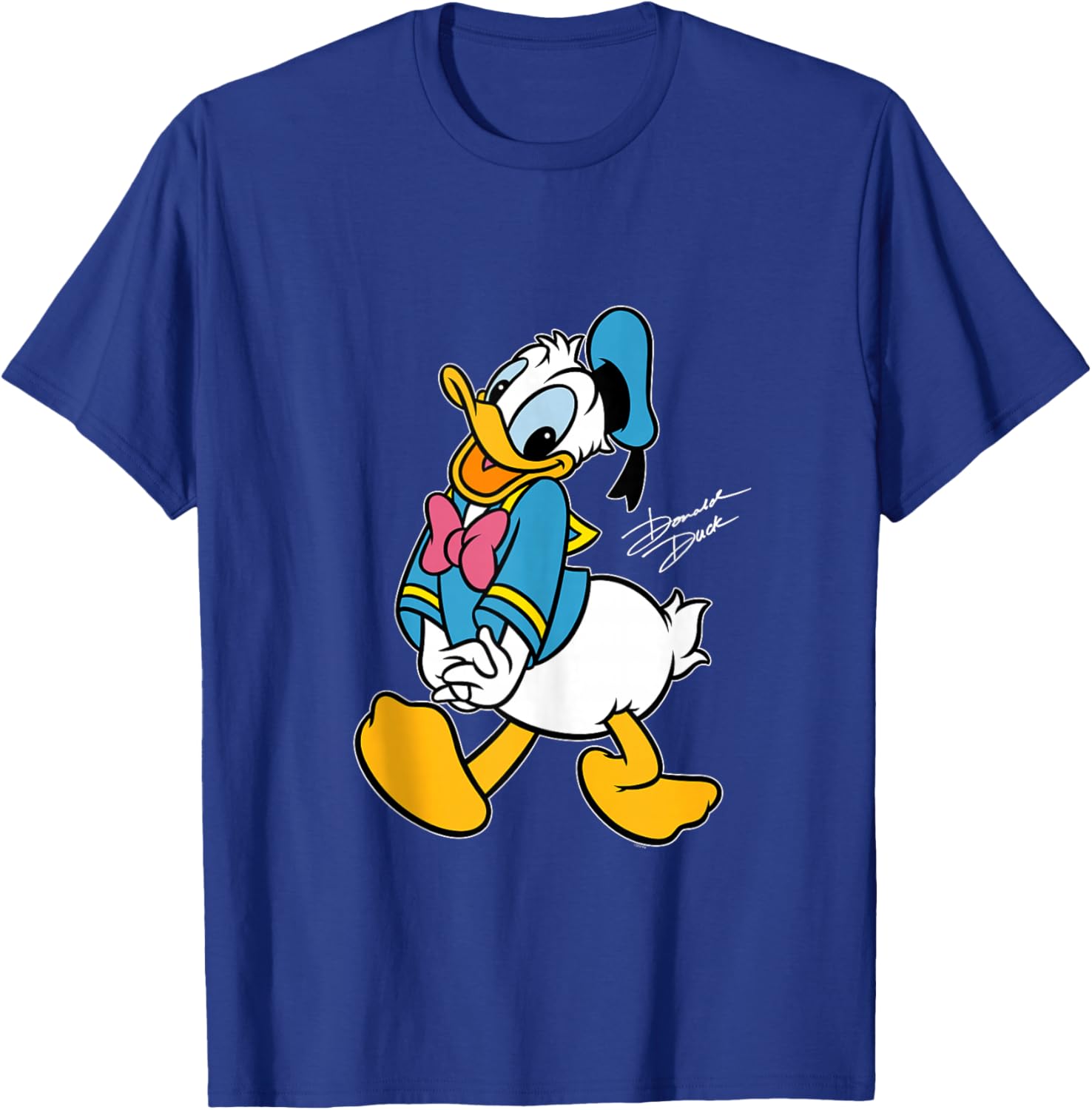 Disney Donald Duck Retro Character Silly Pose Trip Matching T-Shirt - T-Shirt | Royal