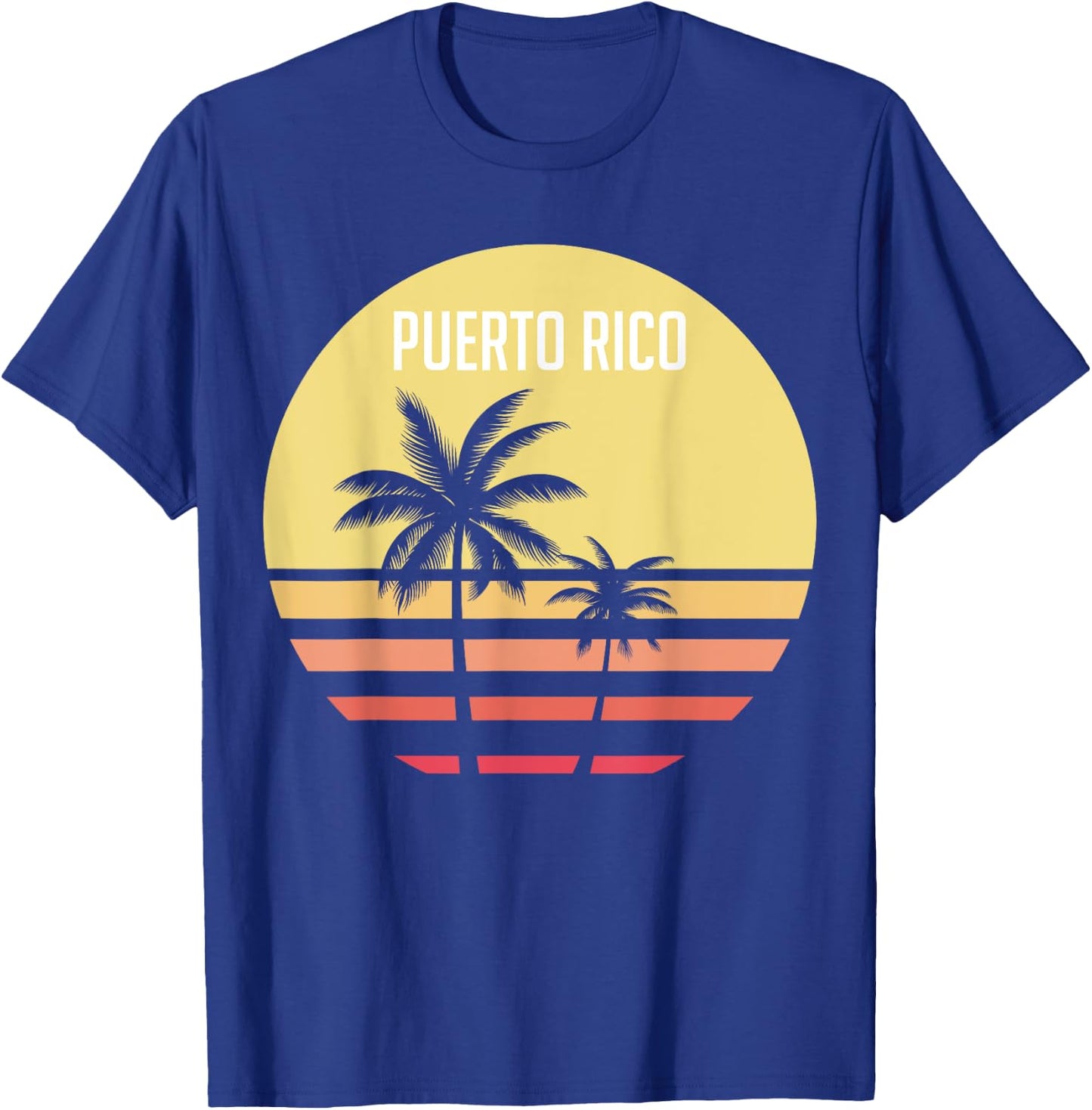 70's 80's Puerto Rico Vintage Shirt | North America Fan Gift T-Shirt - T-Shirt | Royal