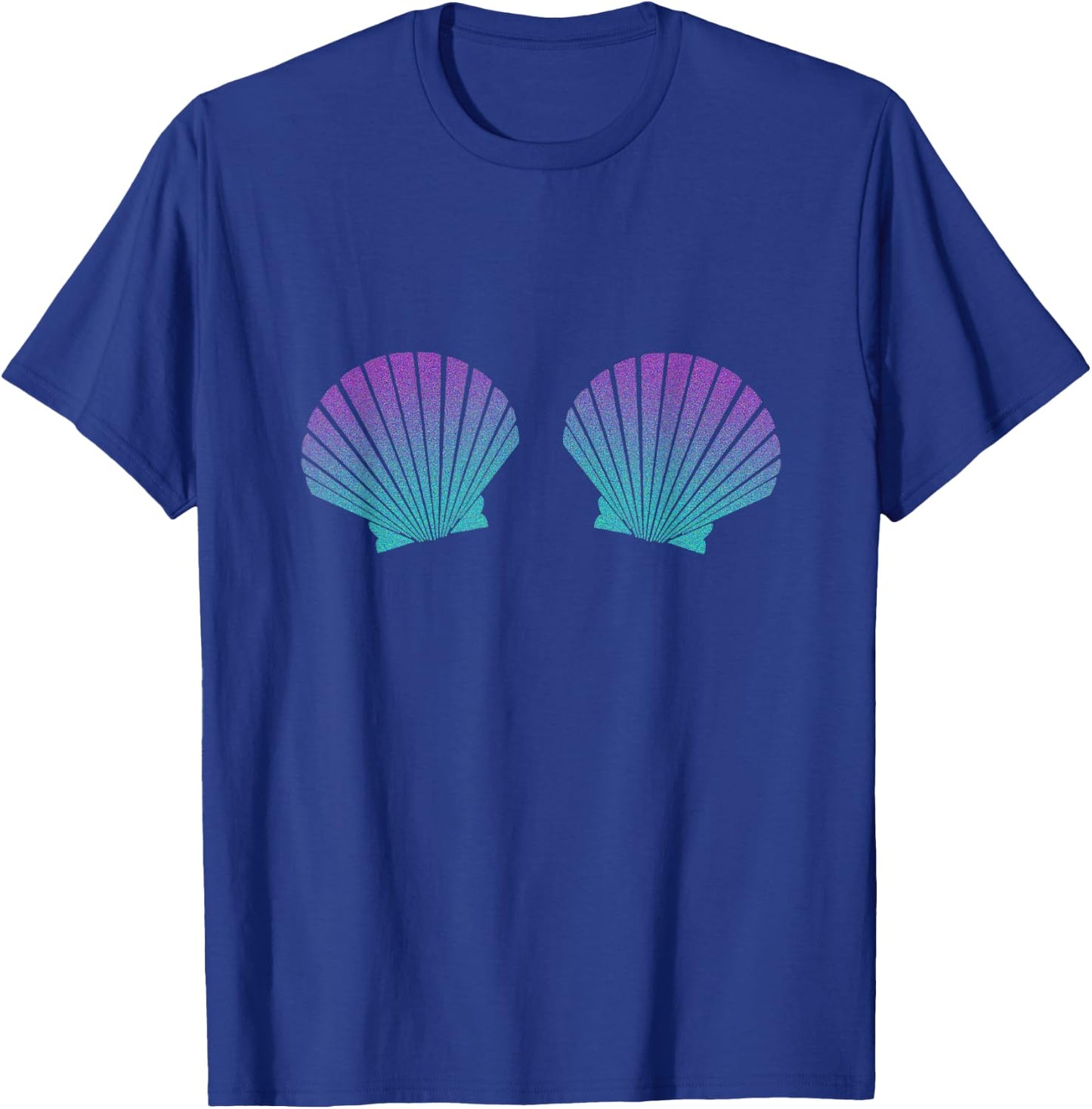 Mermaid Sea Shell Bra Sea Shell Mermaid Costume T-Shirt - T-Shirt | Royal
