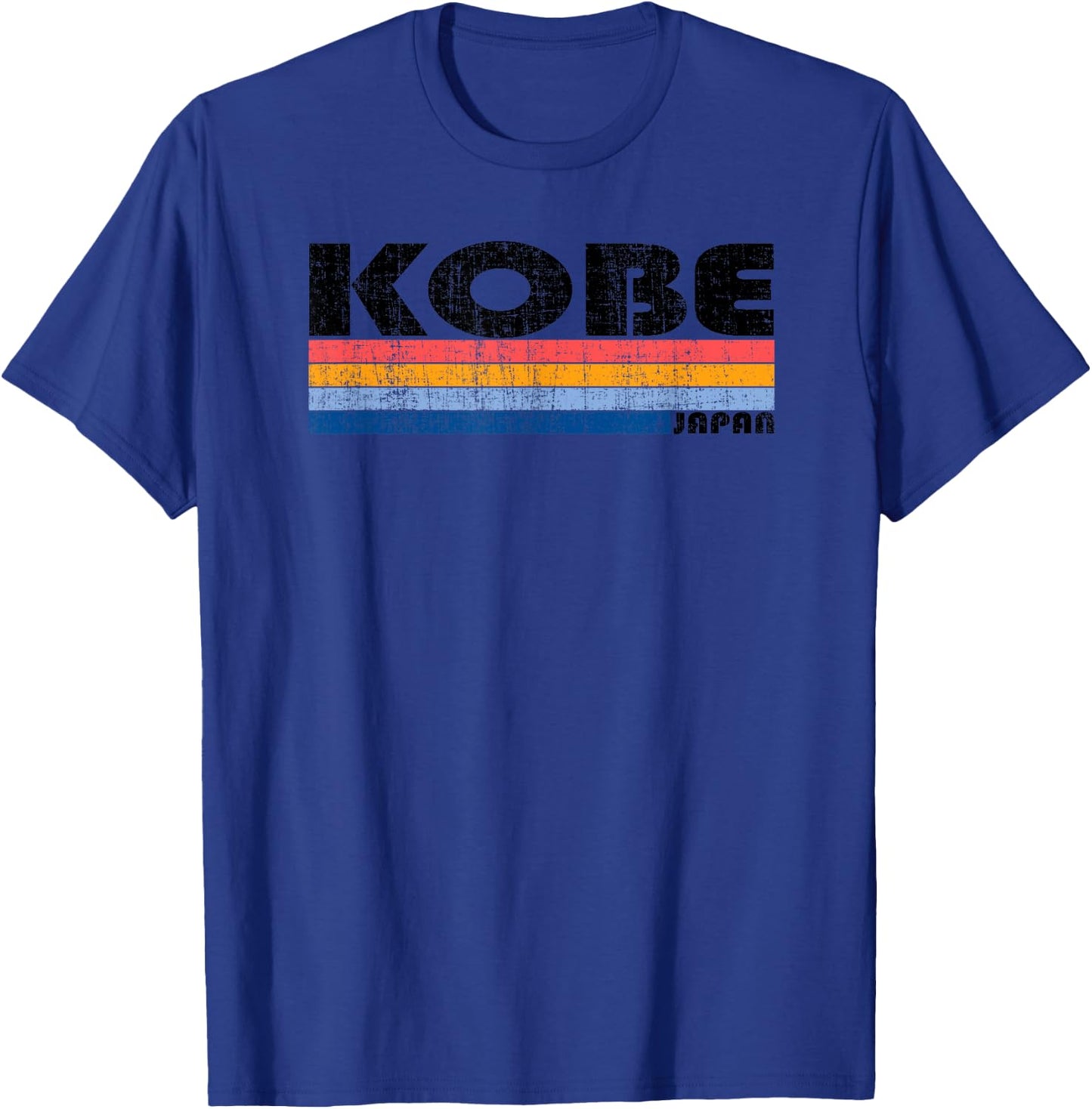 Vintage 70s 80s Style Kobe, Japan T-Shirt - T-Shirt | Royal