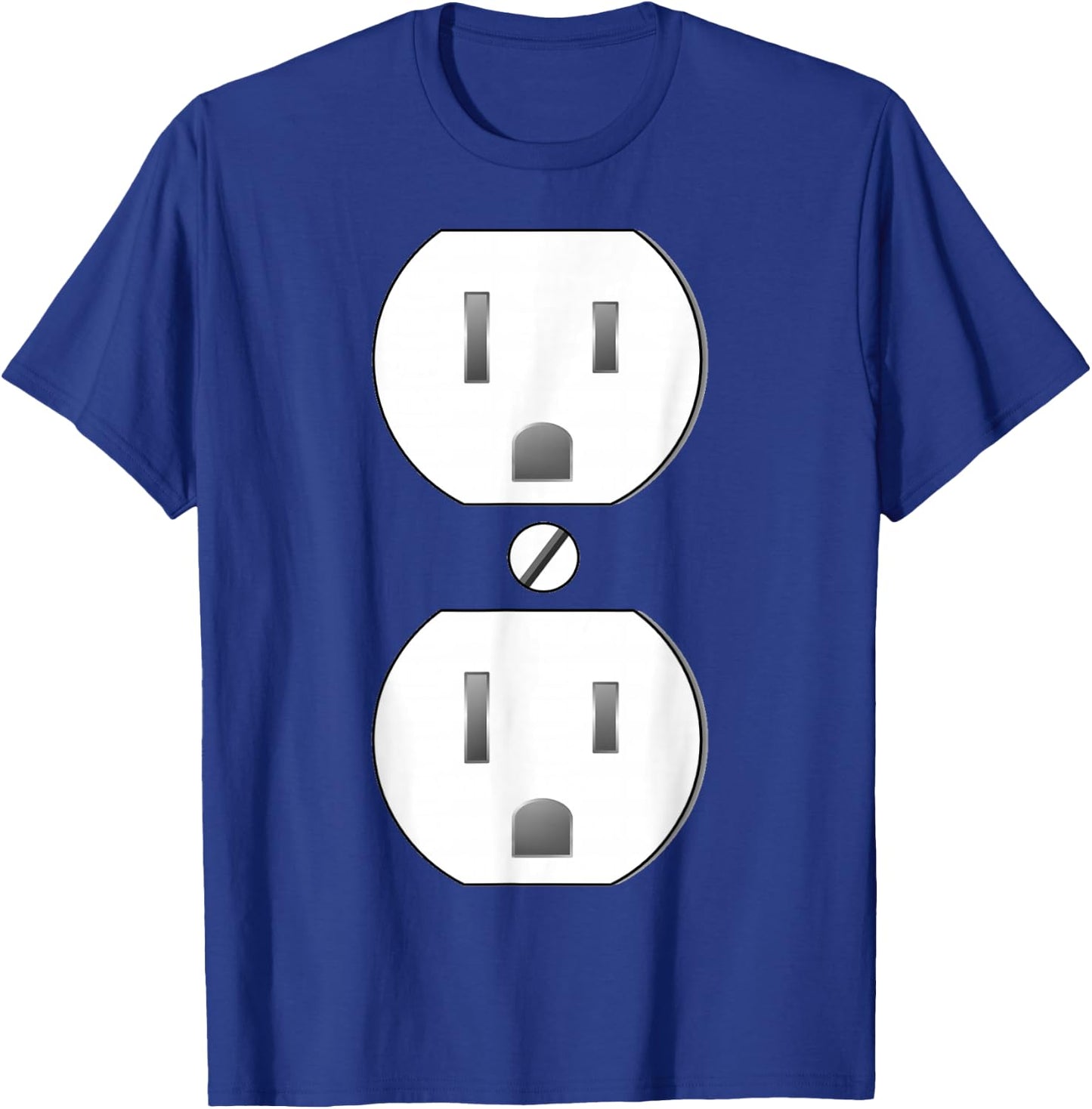Electrical Outlet Socket Easy Costume T-Shirt - T-Shirt | Royal
