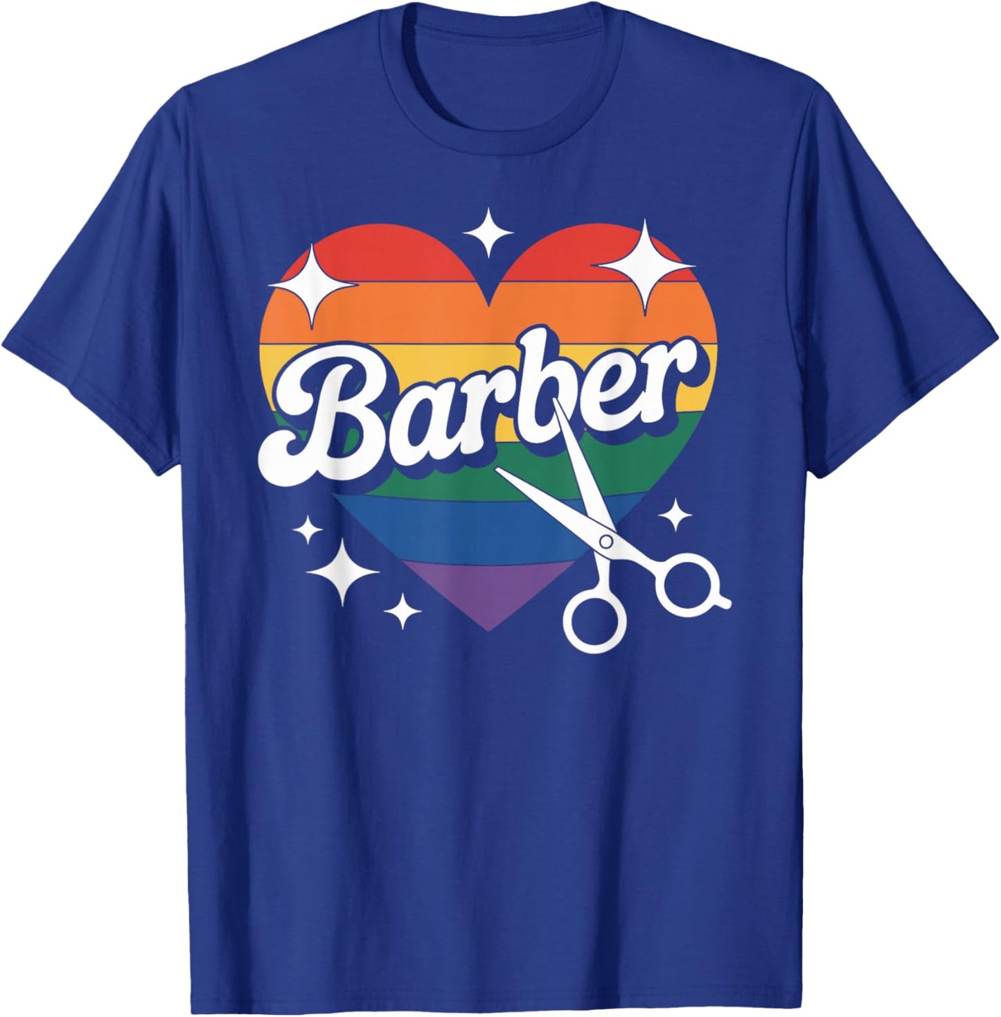 Barber Heart T-Shirt - T-Shirt | Royal