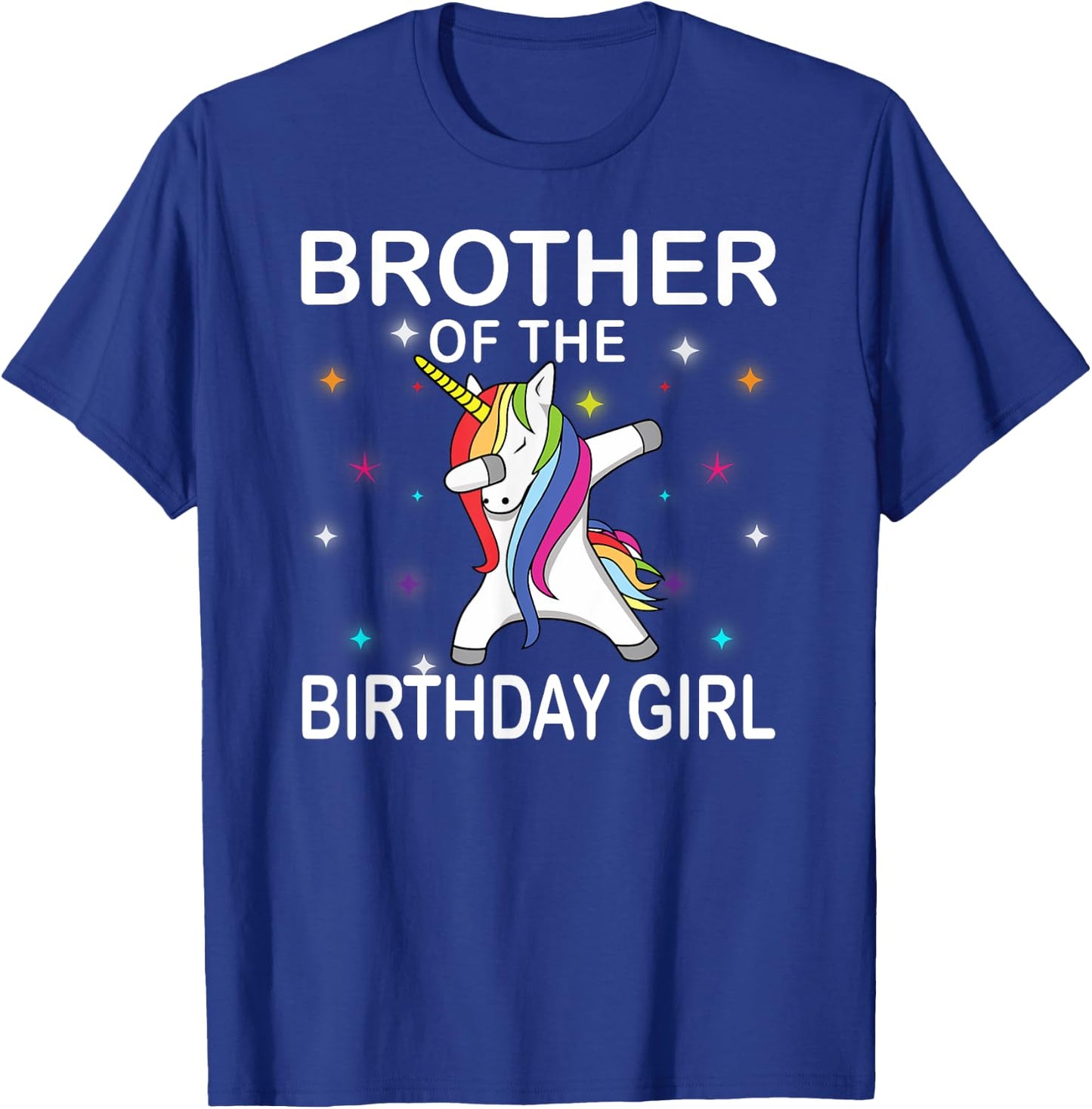Unicorn Brother of The Birthday Girl Unicorn Dabbing Party T-Shirt - T-Shirt | Royal