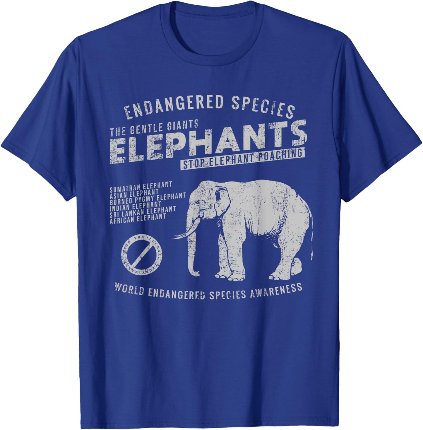 Save The Elephants T-Shirt - T-Shirt | Royal