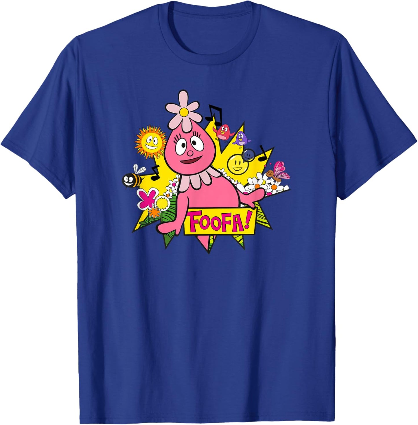 Yo Gabba Gabba - Classic Foofa 01 T-Shirt - T-Shirt | Royal