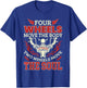 Four Wheels Move The Body Two Wheels Move The Soul T-Shirt - T-Shirt | Royal