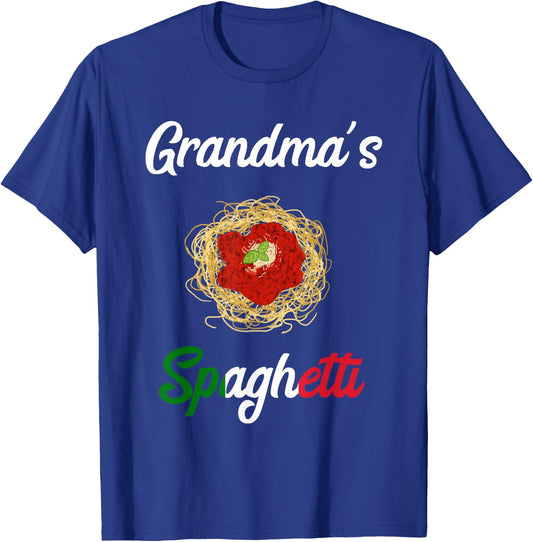 Grandma's Spaghetti Grandmas Spaghetti Pasta Noodle Food Chef T-Shirt - T-Shirt | Royal