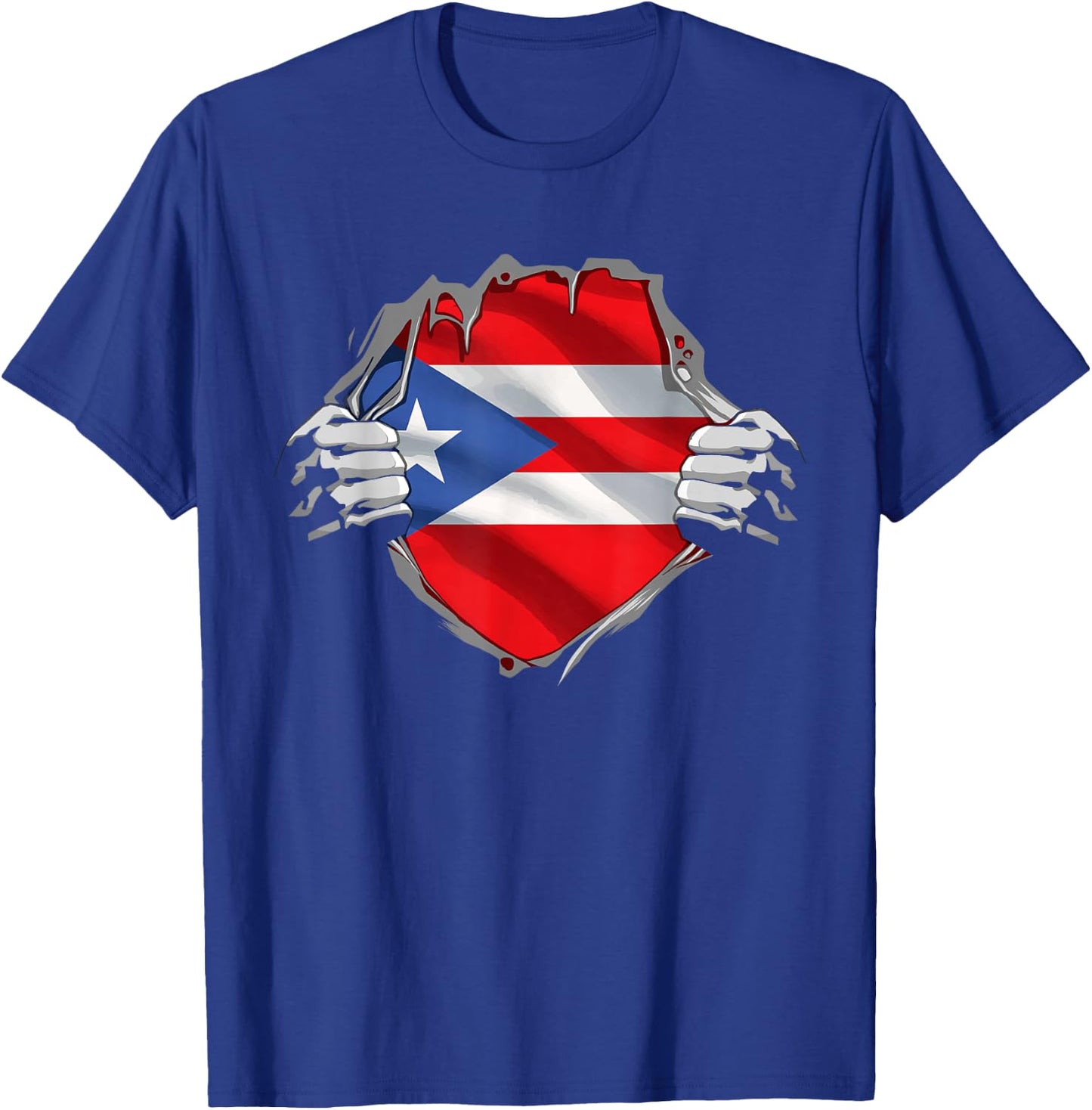 Puerto Rico Shirt Puerto Rican Flag Roots Heritage Boricua T-Shirt - T-Shirt | Royal