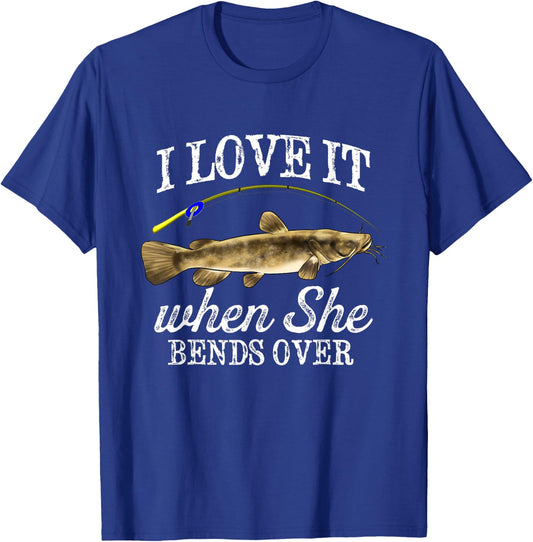 Funny Flathead Catfish Fishing Freshwater Fish Graphic T-Shirt - T-Shirt | Royal