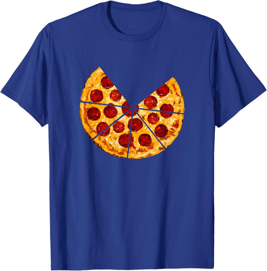 MATCHING PIZZA Shirt Dad of Two and Son Matching Shirts Set T-Shirt - T-Shirt | Royal