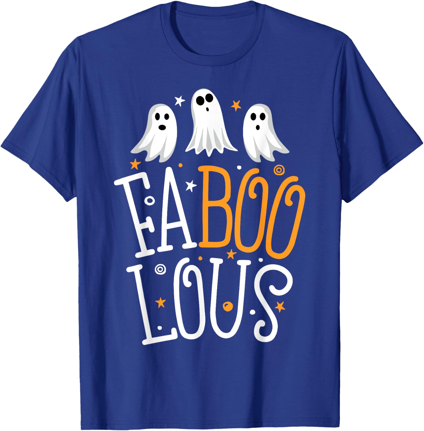 Faboolous Ghost Halloween Funny Men Women Boo Crew Pun T-Shirt - T-Shirt | Royal