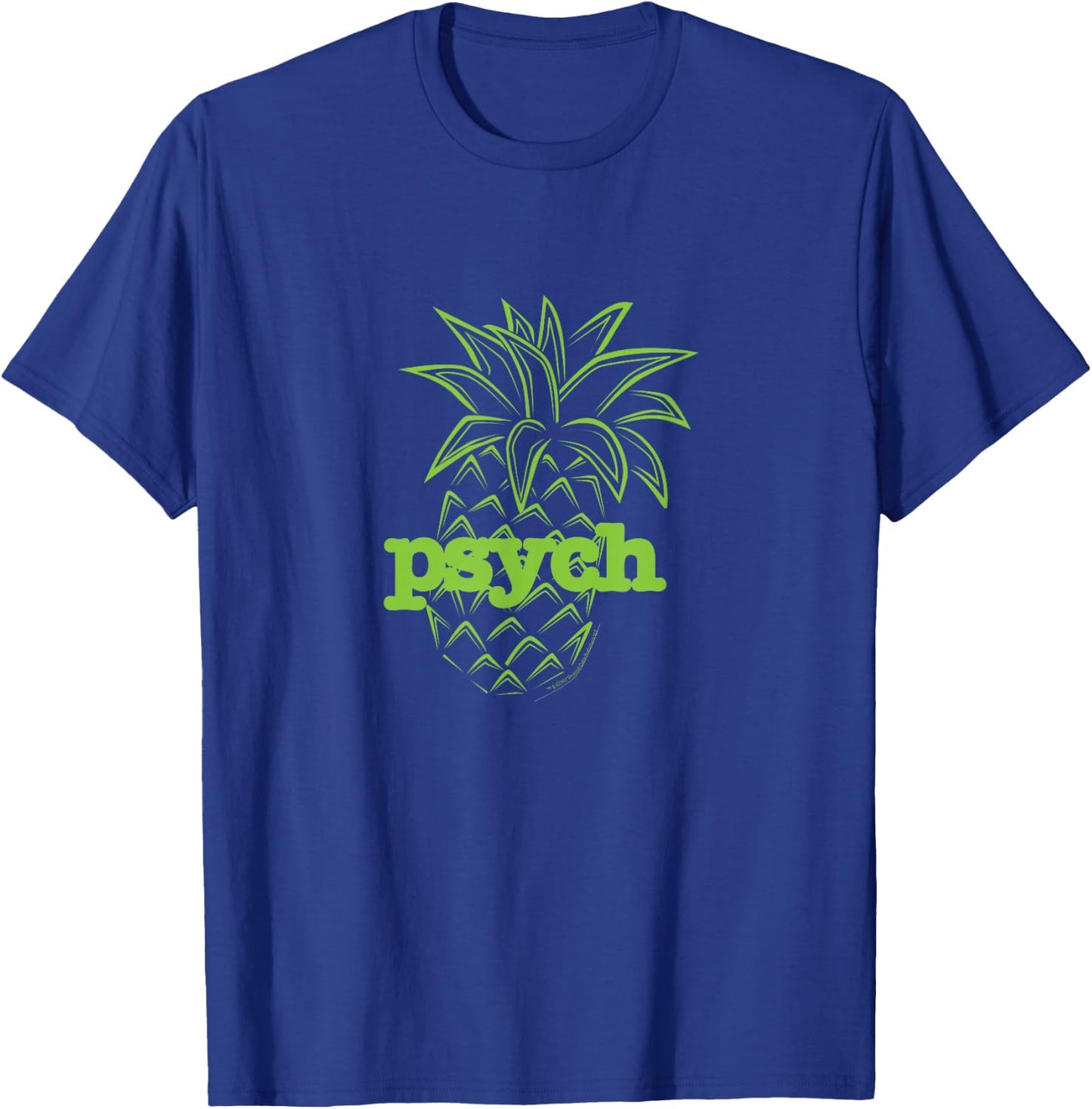 Psych Pineapple Awesome T-Shirt - T-Shirt | Royal