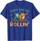 Groovy They See Me Rollin' Hanukkah 2024 Dreidel Game Jewish T-Shirt - T-Shirt | Royal