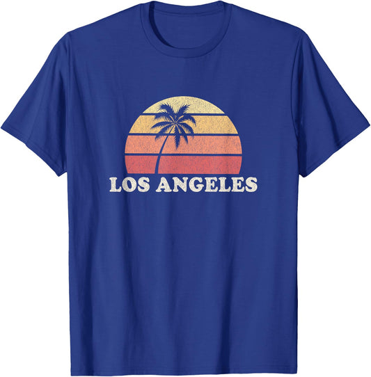 Los Angeles LA CA Vintage T Shirt Retro 70s Throwback T-Shirt - T-Shirt | Royal