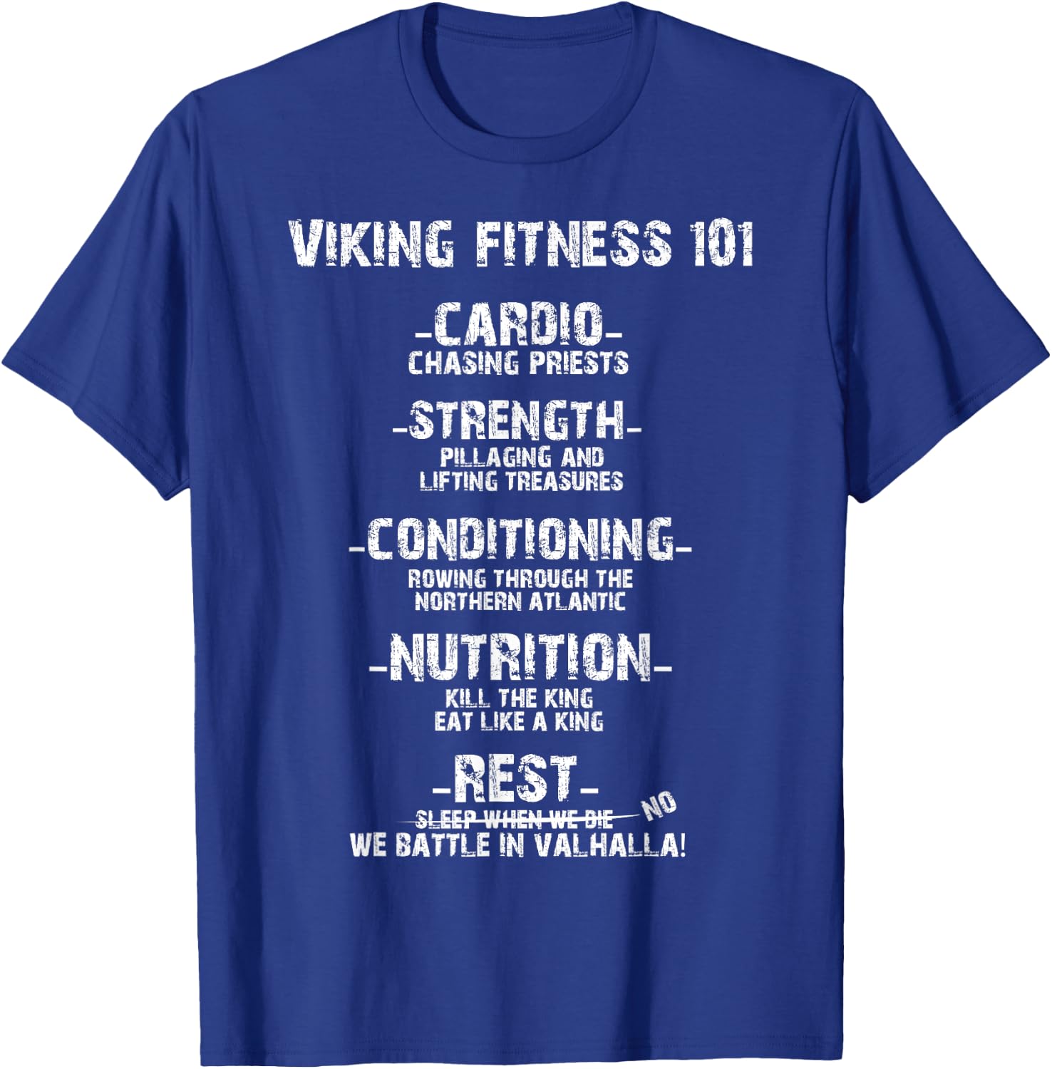 Viking Fitness 101 - Gym Shirt T-Shirt - T-Shirt | Royal