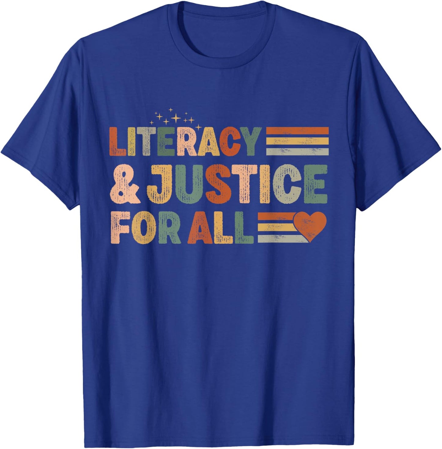 Literacy and Justice for all stop book Banning Banned Books T-Shirt - T-Shirt | Royal