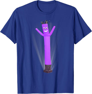 Wacky Waving Inflatable Tube Man Air Dancer Purple T-Shirt - T-Shirt | Royal