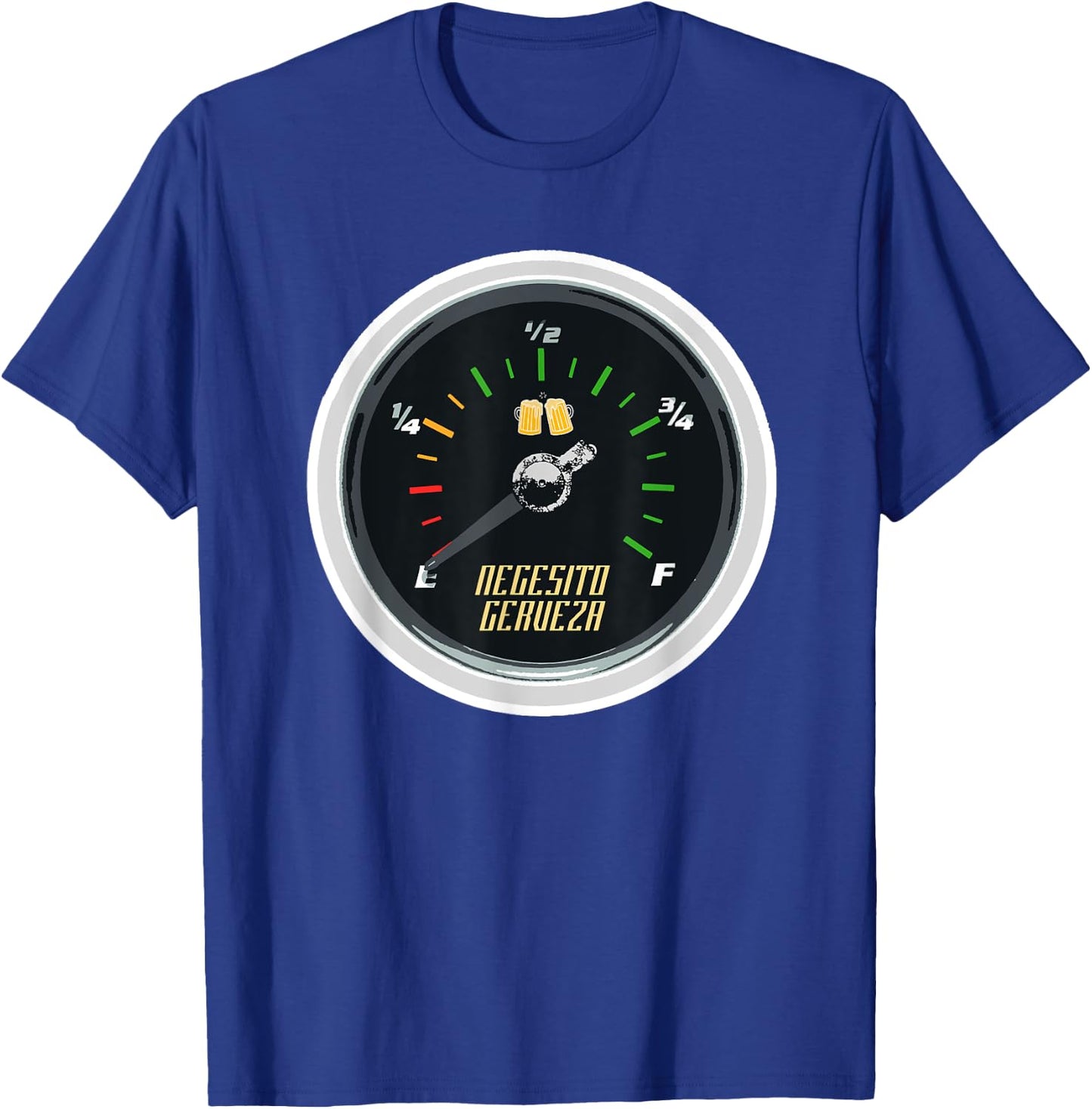 Funny Necesito Cerveza Graphic Spanish Beer Lover Men Women T-Shirt - T-Shirt | Royal