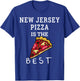 New Jersey Pizza is the Best Foodie Gift Funny Pizza Slice T-Shirt - T-Shirt | Royal