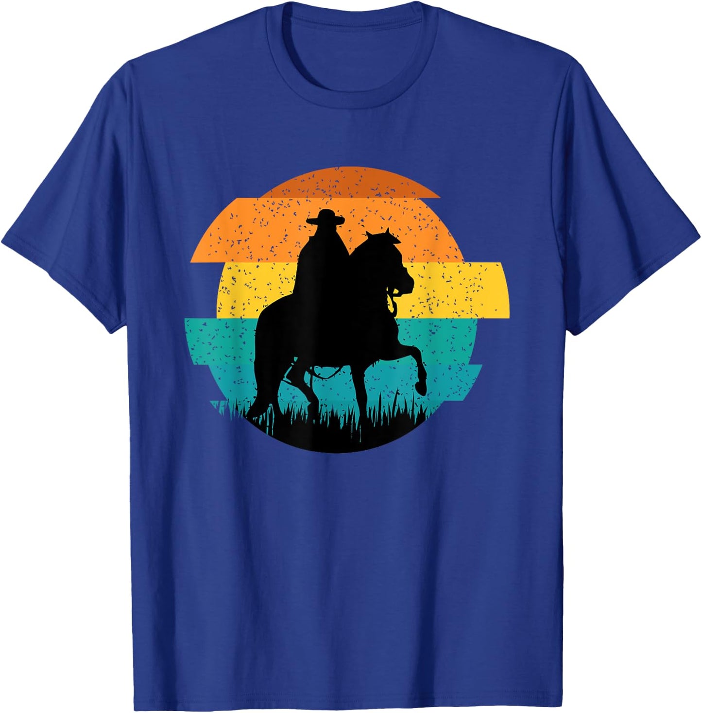 Peruvian Paso Fino Gaited Horse Retro Sun Style T-Shirt - T-Shirt | Royal