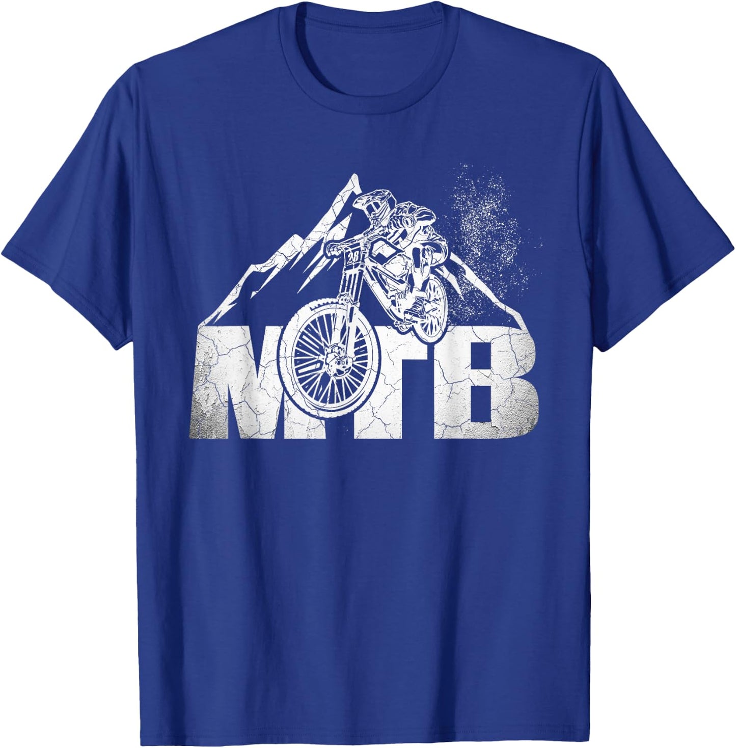 Mountain Bike T Shirt MTB Downhill Bicycle Gift T-Shirt - T-Shirt | Royal