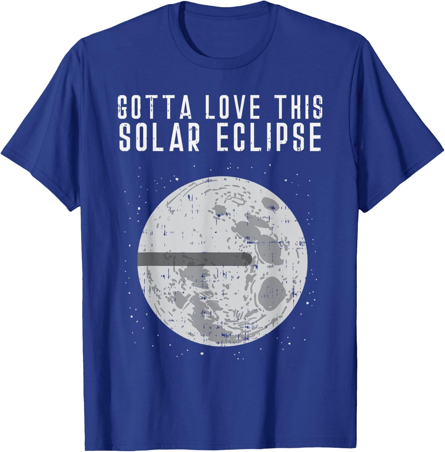 Flat Earth Solar Eclipse Moon Funny Conspiracy Theory Gift T-Shirt - T-Shirt | Royal