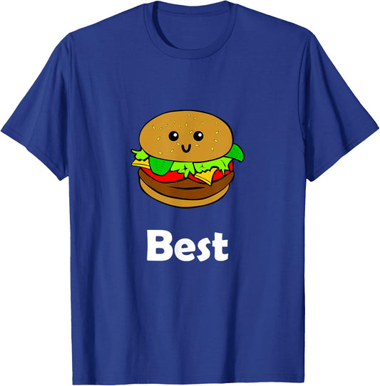 Best Friends Ever Hamburger French Fries Soda T Shirts T-Shirt - T-Shirt | Royal
