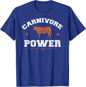 Carnivore | Funny Cow Meat Cuts BBQ Beef Lover T-Shirt - T-Shirt | Royal