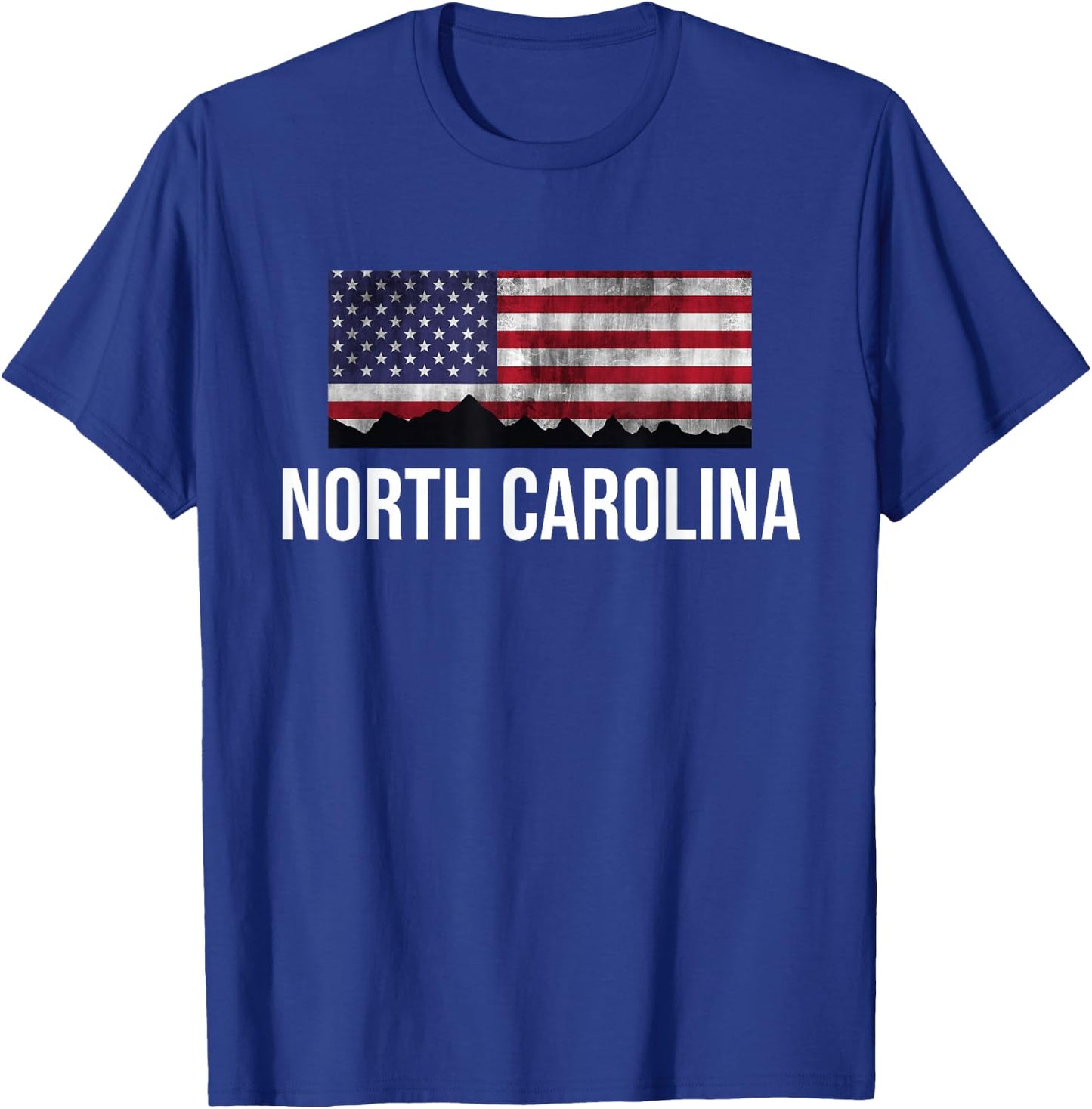 North Carolina USA Flag T-Shirt - T-Shirt | Royal