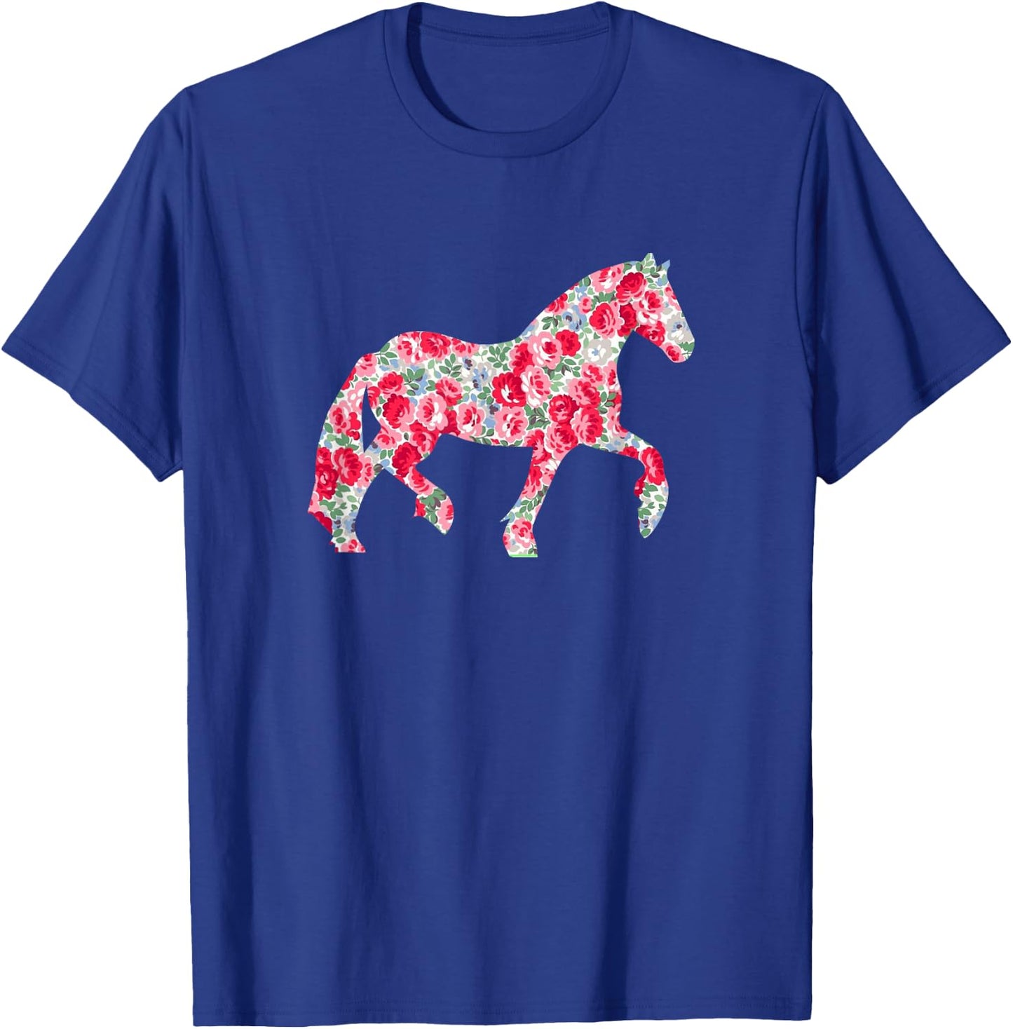 Cute Girls Haflinger Horse Floral Haflinger T-Shirt - T-Shirt | Royal