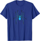 Radioactive Blue Poisonous Spider T-Shirt - T-Shirt | Royal