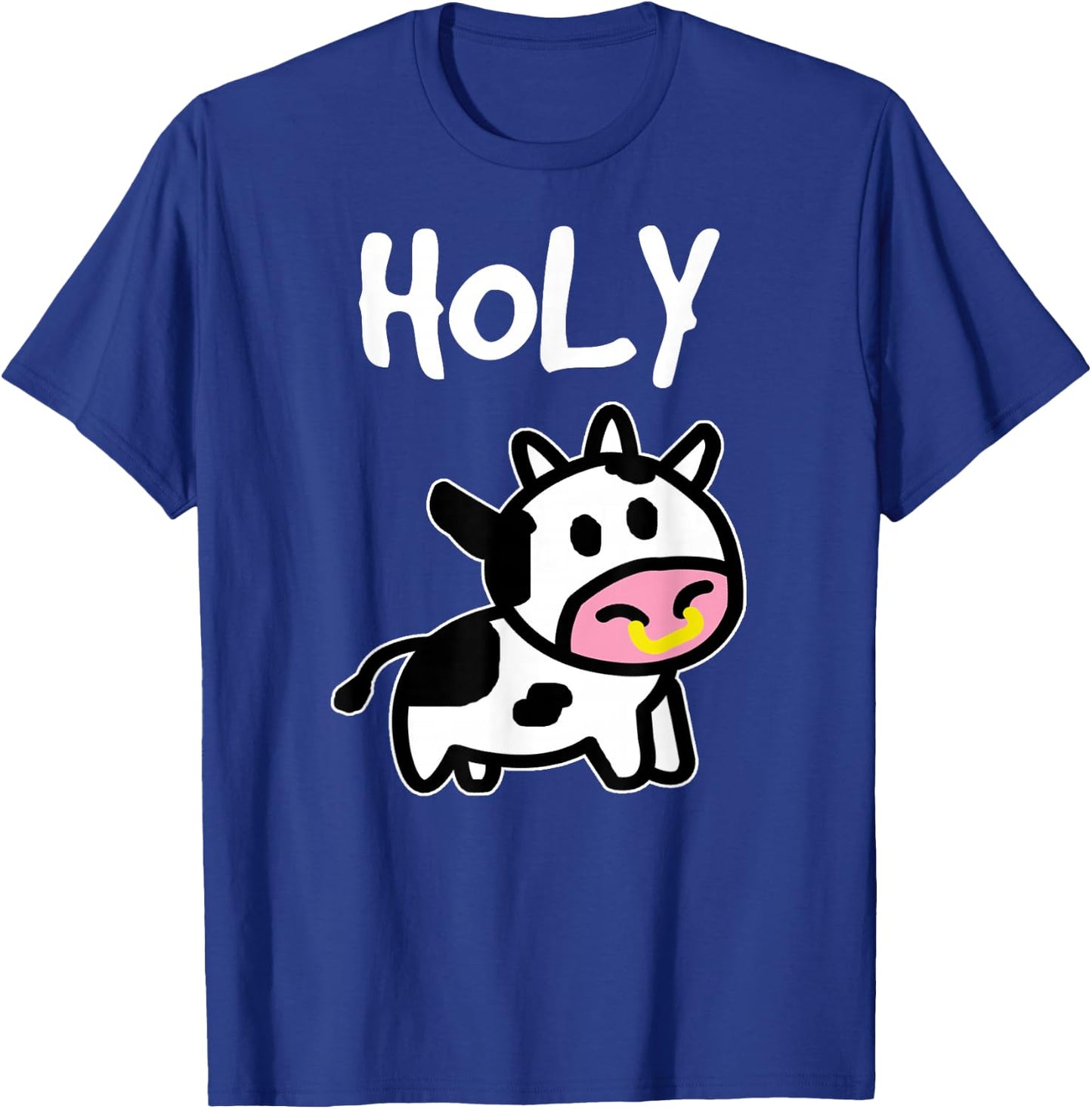 Holy Cow - Funny Farmer cow for adults kids boys and girls T-Shirt - T-Shirt | Royal