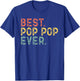 Best Pop-Pop Ever Funny Vintage Retro PopPop T-Shirt - T-Shirt | Royal